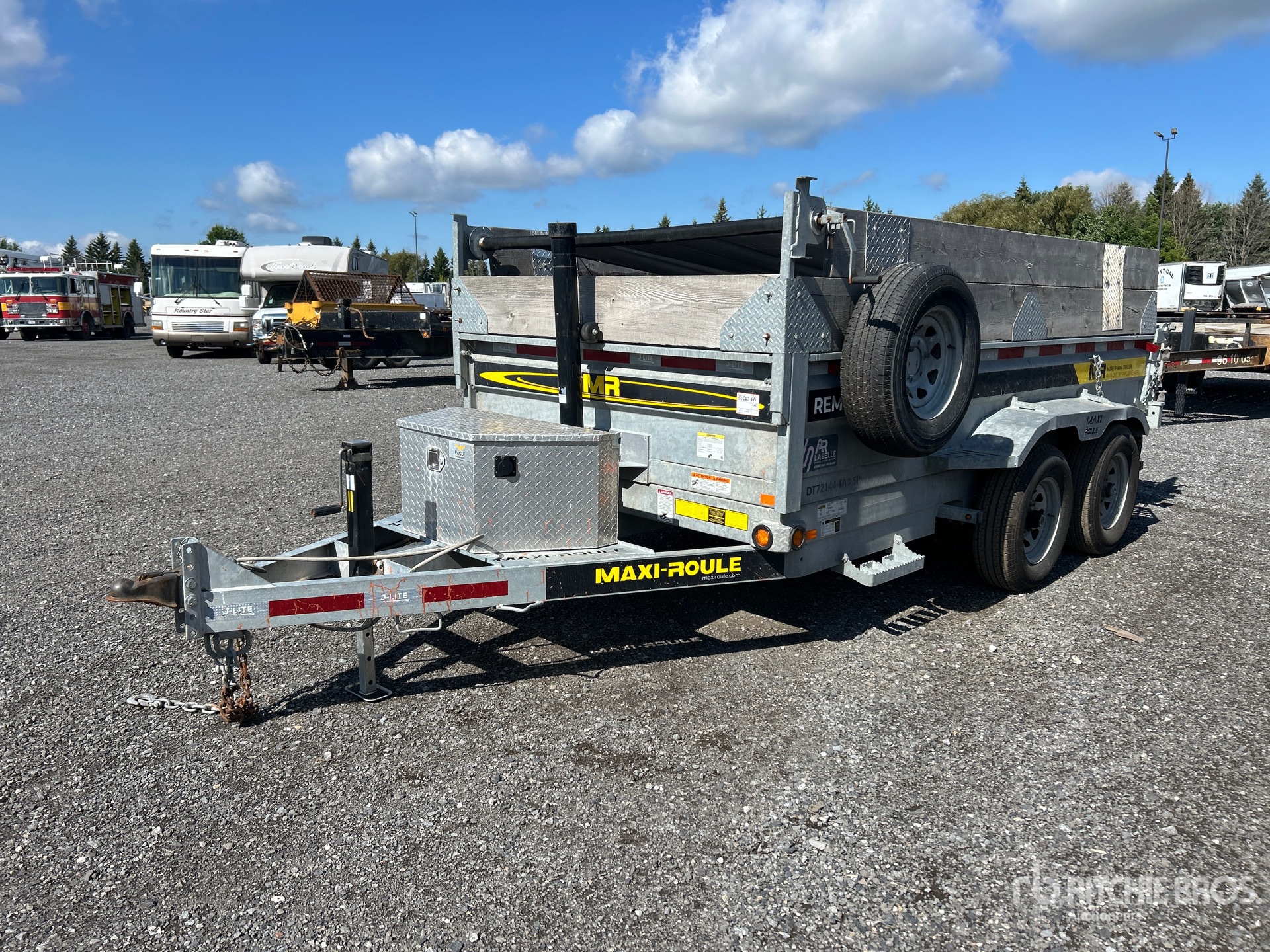 2023 Maxi-Roule DT72144-TA3-SP 12 ft Dump Utility Trailer