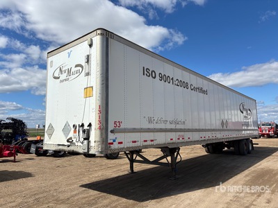 2013 Vanguard 53 ft x 102 in T/A Van Trailer