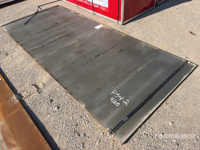 Quantity of (2) 2025 Kit Containers Steel 5 ft x 12 ft (.5 in Thick) Steel Plates