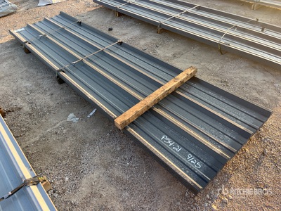 Quantity of (50) 2025 Kit Containers 12 ft Steel R Panel Divers - Matériaux de construction (Unused)