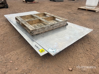 Quantity of (2) 8 ft x 4 ft Stainless Steel