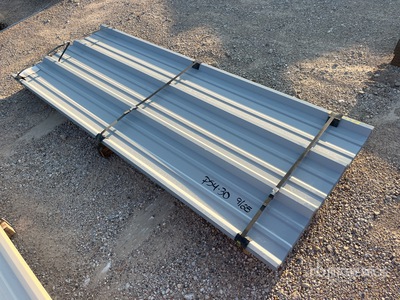 Quantity of (50) 2025 Kit Containers 8 ft Steel R Panel Divers  (Unused)