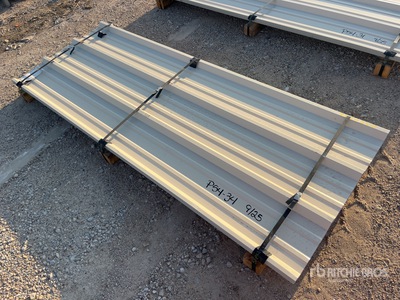 Quantity of (50) 2025 Kit Containers 8 ft Steel R Panel Divers  (Unused)