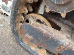 Rubber Track Undercarriage with Rear idler wear