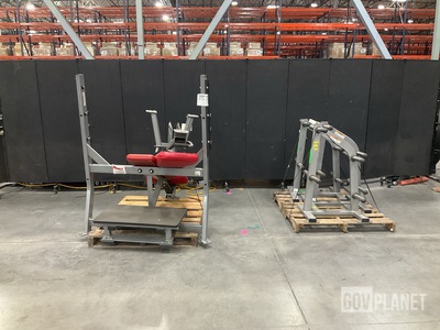 (5) Assorted Hammer Strength Gym Equipment