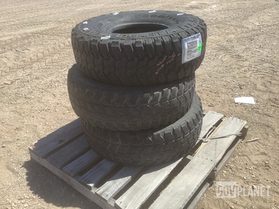 (3) Goodyear 37/12.50R16.5LT Tires