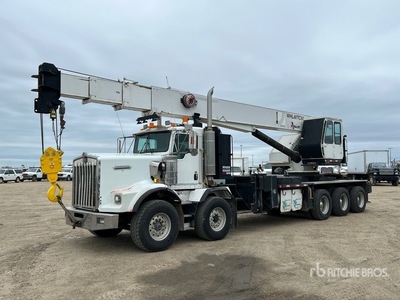 WHL 40TC97 40 ton Straight Boom on 2007 Kenworth T-800 10x6 Boom Truck