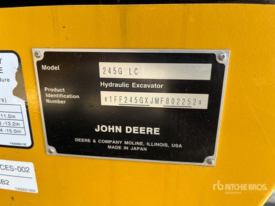2021 John Deere 245G LC Pelle Hydraulique sur Chenilles