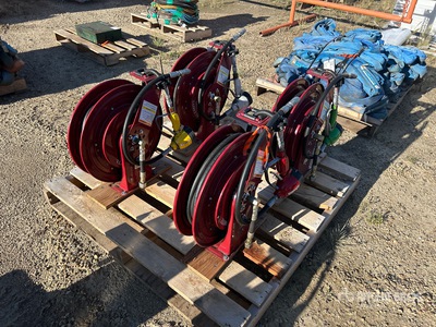 Quantity of (4) Alemite Retractable Hose Reels