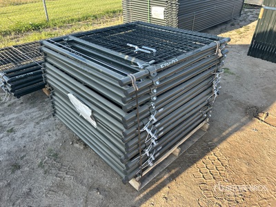 Quantity of (16) 2025 BYT MSRG04 4 ft Mesh Ranch Livestock Gate (Unused)