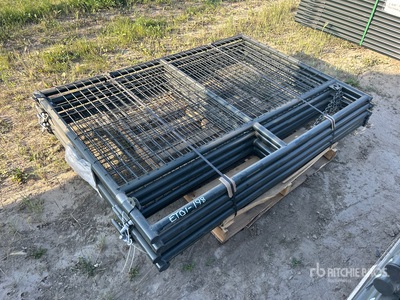 Quantity of (5) 2025 BYT MSRG06 6 ft Mesh Ranch Livestock Gate (Unused)