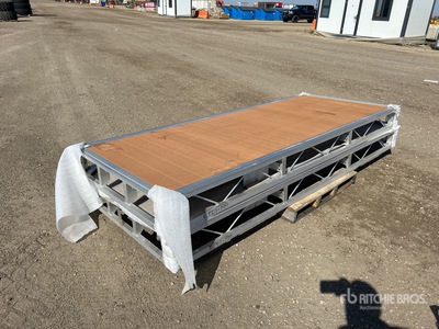 Quantity of (2) 2025 BYT BDF410 4 ft x 10 ft Aluminum Boat Dock Section Kit (Unused)