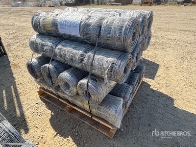 Quantity of (15) 2025 BYT FFC762 330 ft x 4 ft Galvanized Farm Clôture (Unused)