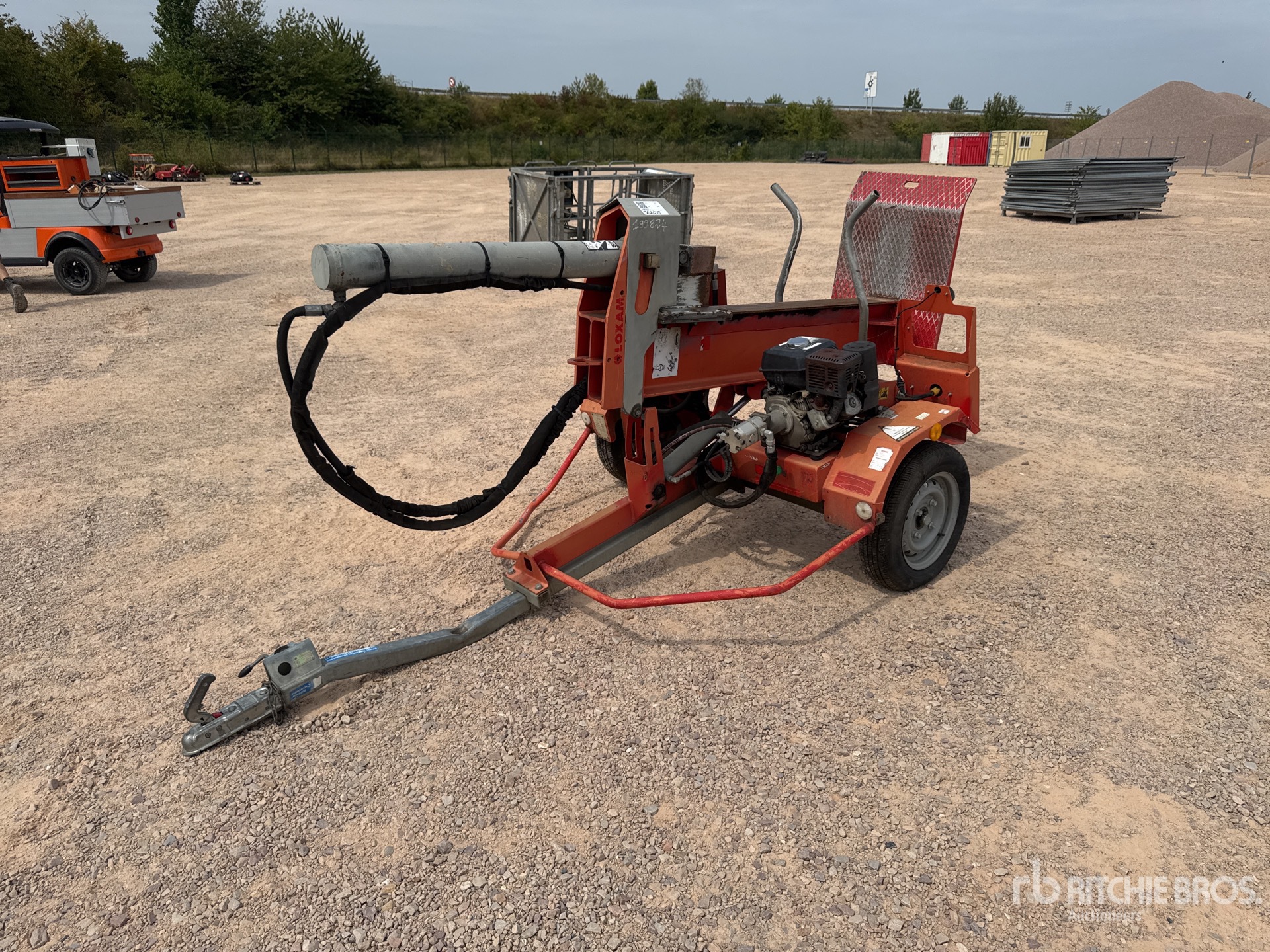 2015 Rabaud 70027D Gasoline Fendeuse De Buches Sur Remorque 1 Essieu S/A Hout kliever