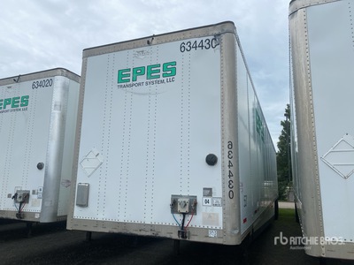 2015 Wabash DVCVHPC 53 ft x 102 in T/A Van Trailer