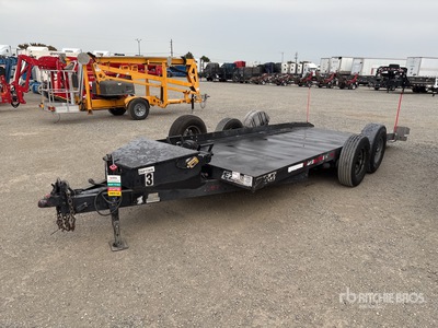 2022 Pratt EZ-1980 19 ft T/A Remorque Basculante Pour Équipement