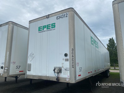 2014 Wabash DVCVHPC 53 ft x 102 in T/A Van Trailer
