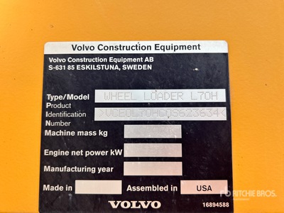 2019 Volvo L70H Radlader