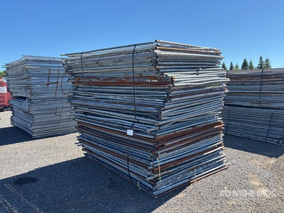 Quantity of (80) 7 ft 6 in x 6 ft Temporary Site Fence