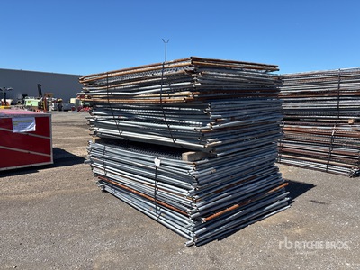 Quantity of (70) 7 ft 9 in x 6 ft Temporary Site Fence