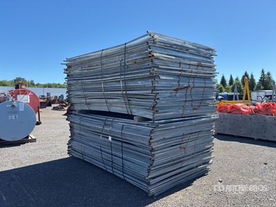 Quantity of (80) 9 ft 6 in x 6 ft Temporary Site Fence