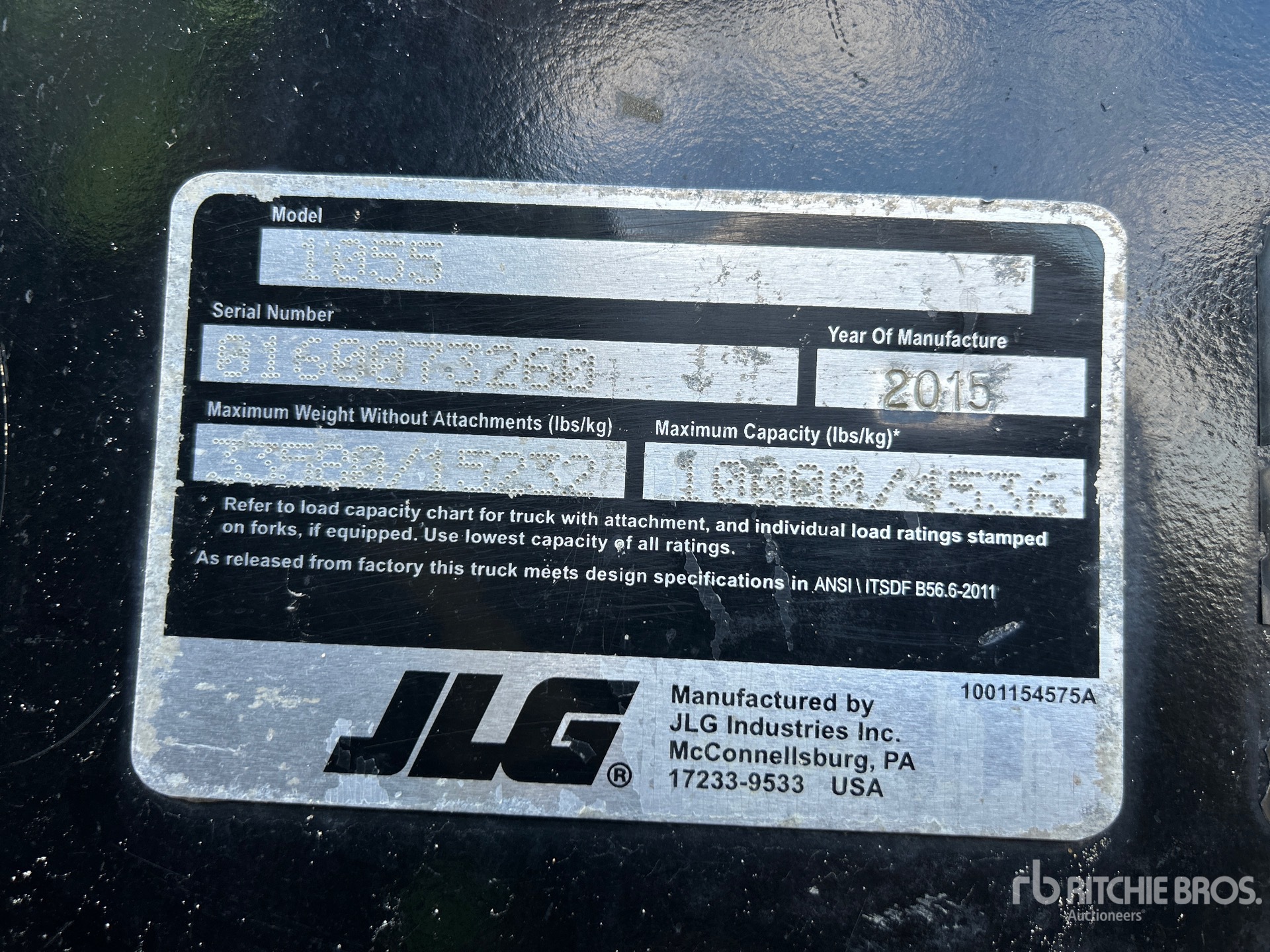 2015 JLG G10-55A Teleskoplader