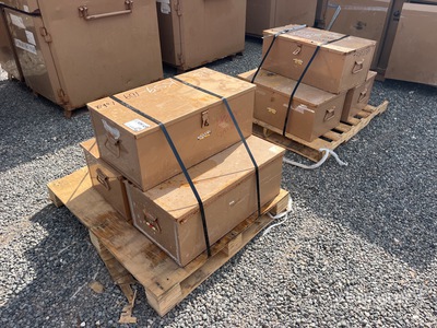 Quantity of (2) Pallets of Knaack 30 in Footlocker Boxes Attrezzatura industriale