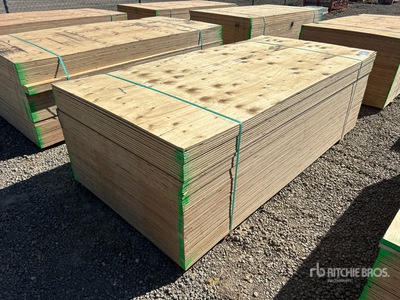 Quantity of (60) 1/2 in DFP/CSP No Stamp Plywood (Unused)