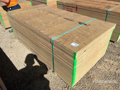 Quantity of (50) 5/8 in DFP/CSP No Stamp Plywood (Unused)