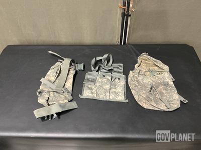 (129) Bandoleer Ammunition Pouches, (148) Waist Packs & Assorted Items