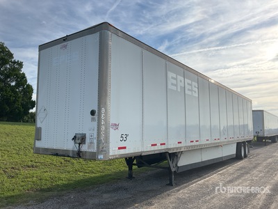 2015 Wabash 53 ft x 102 in T/A Van Trailer