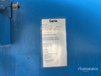 2014 Genie Z80/60 4WD Diesel Plataforma Elevadora Articulada