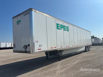 2015 Wabash 53 ft x 102 in T/A Van Trailer
