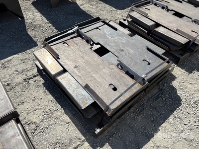 Quantity of (10) 2025 Kit Containers QT-F-BLANK Skid Steer Attachment Mounting Plate