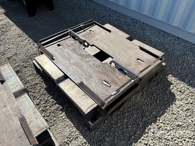 Quantity of (10) 2025 Kit Containers QT-F-BLANK Skid Steer Attachment Mounting Plate