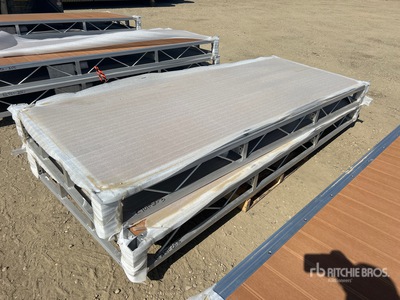 Quantity of (2) 2025 BYT BDF410 4 ft x 10 ft Aluminum Boat Dock Section Kit (Unused)