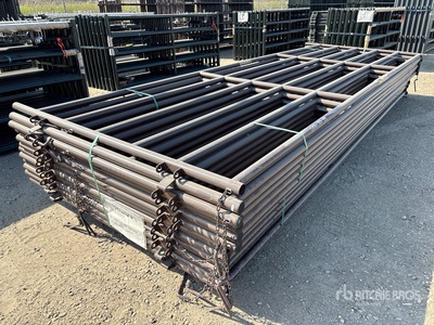 Quantity of (12) 2025 BYT HDALYPNL16 16 ft Alley Livestock Panel (Unused)