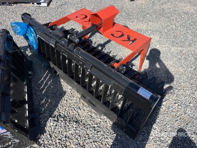 2025 Kit Containers QT-SG-S76-V3 76 in Skeleton Skid Steer Grapple Bucket (Unused)