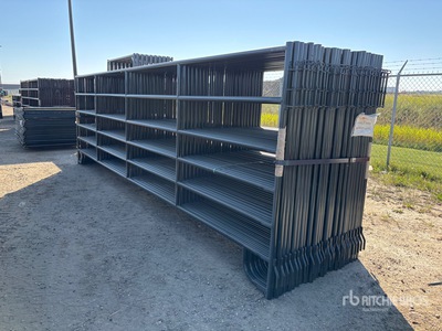 Quantity of (24) 2025 BYT PNL180 18 ft x 5 ft 6 in 6 Rail Livestock Panel (Unused)