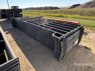 Quantity of (18) 2025 BYT PNL180 10 ft x 5 ft 6 in 6 Rail Livestock Panel (Unused)