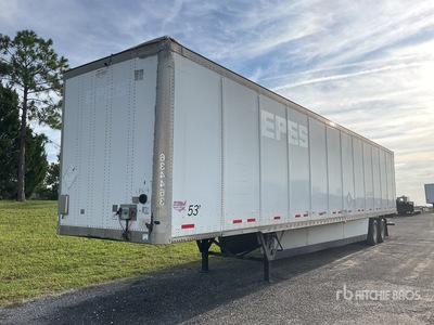 2015 Wabash DVCVHPC 53 ft x 102 in T/A Van Trailer