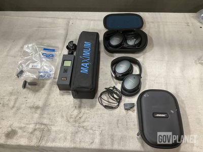 (2) Anemometers, (7) Headsets & Assorted Items