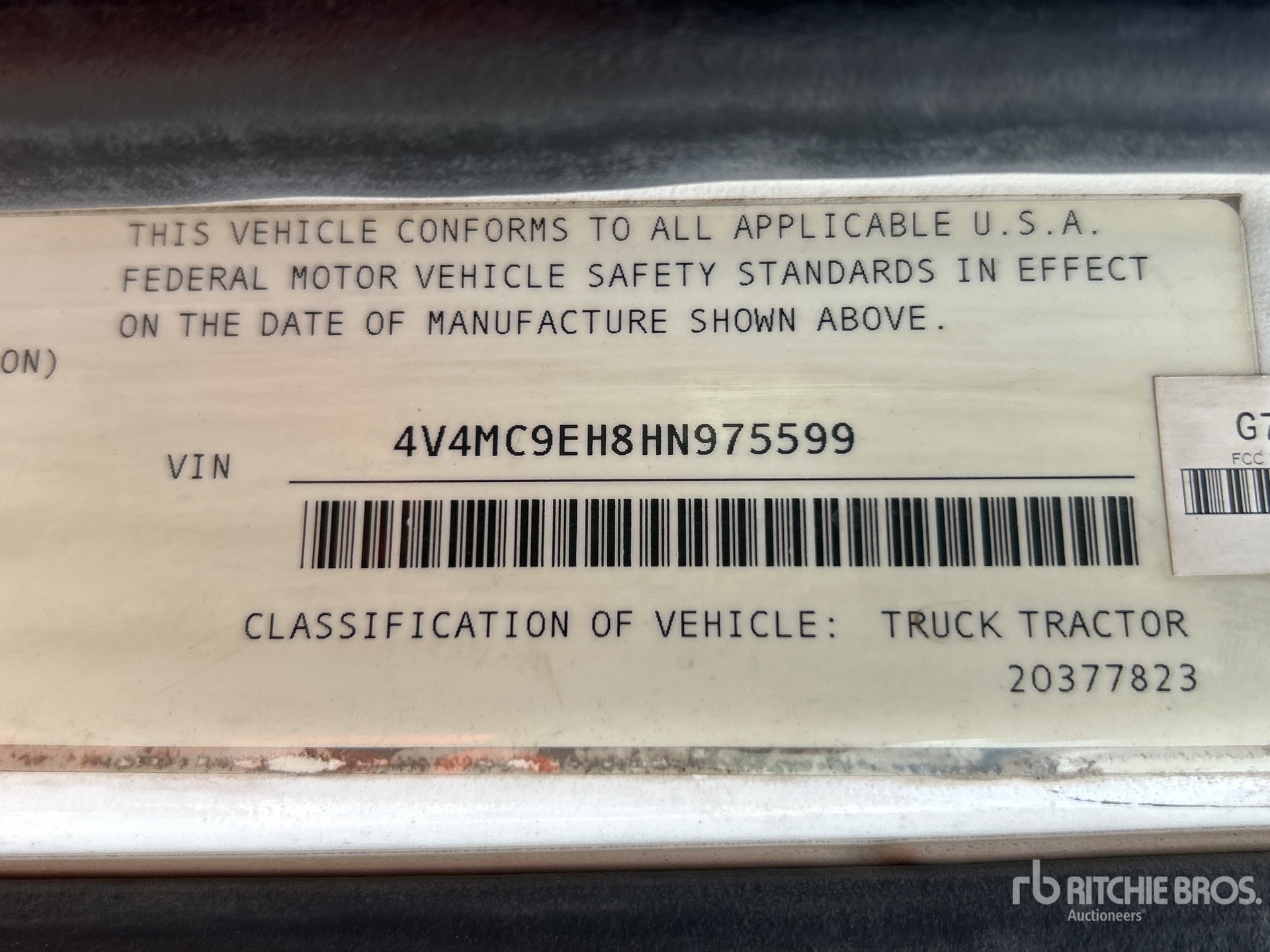 2017 Volvo VNM 6x4 Cabina per trattore stradale (Inoperable)
