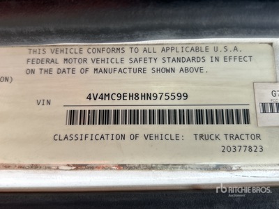 2017 Volvo VNM 6x4 Cabina per trattore stradale (Inoperable)