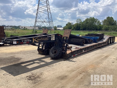 2016 Kaufman DP50 Tri/A Double Drop Removable Gooseneck Lowboy Trailer