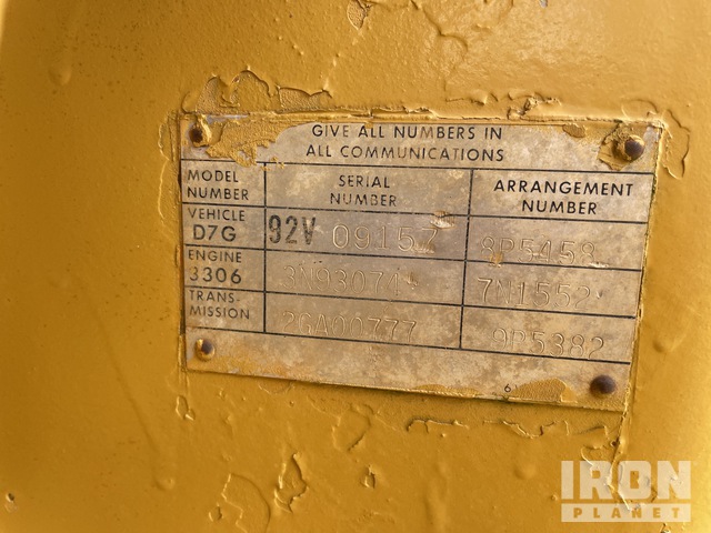 TOPADOR FRONTAL 1984 CATERPILLAR D6D