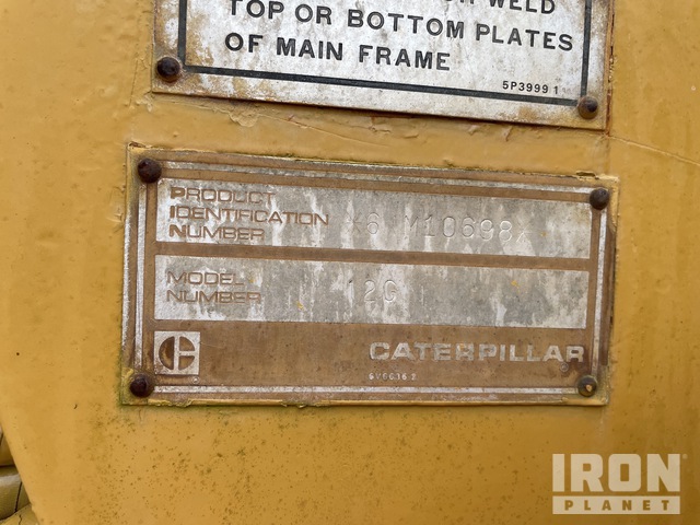 MOTOCONFORMADORA CATERPILLAR 12G 1984