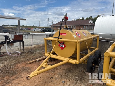 300 Gallon 300 gal Trailer Mounted Steel Fuel Barrel Tank