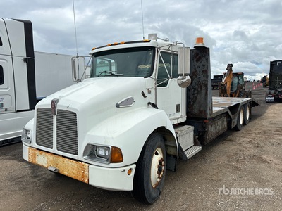 2001 Kenworth T-300 6x4 Flatbed Truck (Inoperable)
