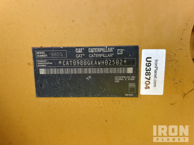 CARGADOR FRONTAL 2005 CATERPILLAR 980G